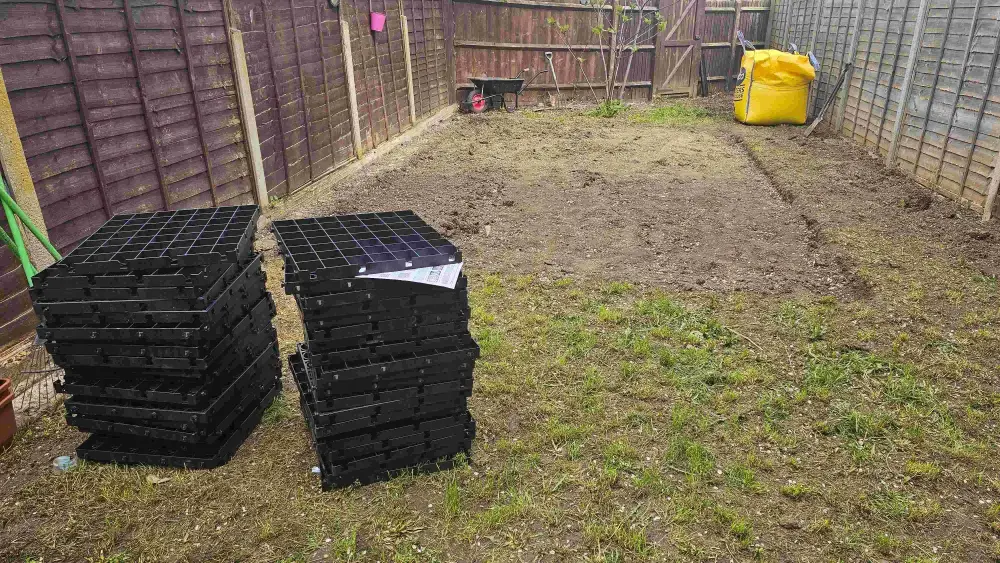 Garden Shed Foundation Before A